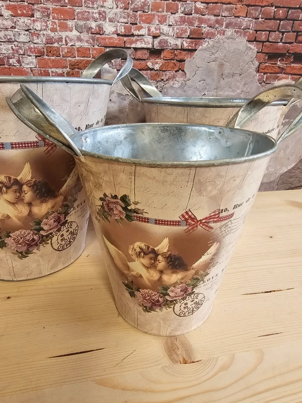 Deko Pflanztöpfe 3er Set - Garden Flora Botany Pflanzgefäße