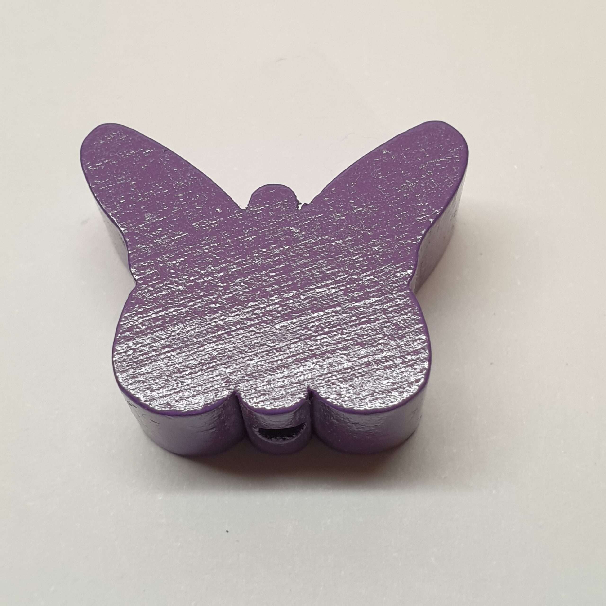 Motivperle Perle Motiv Schmetterling unifarben lila MP174