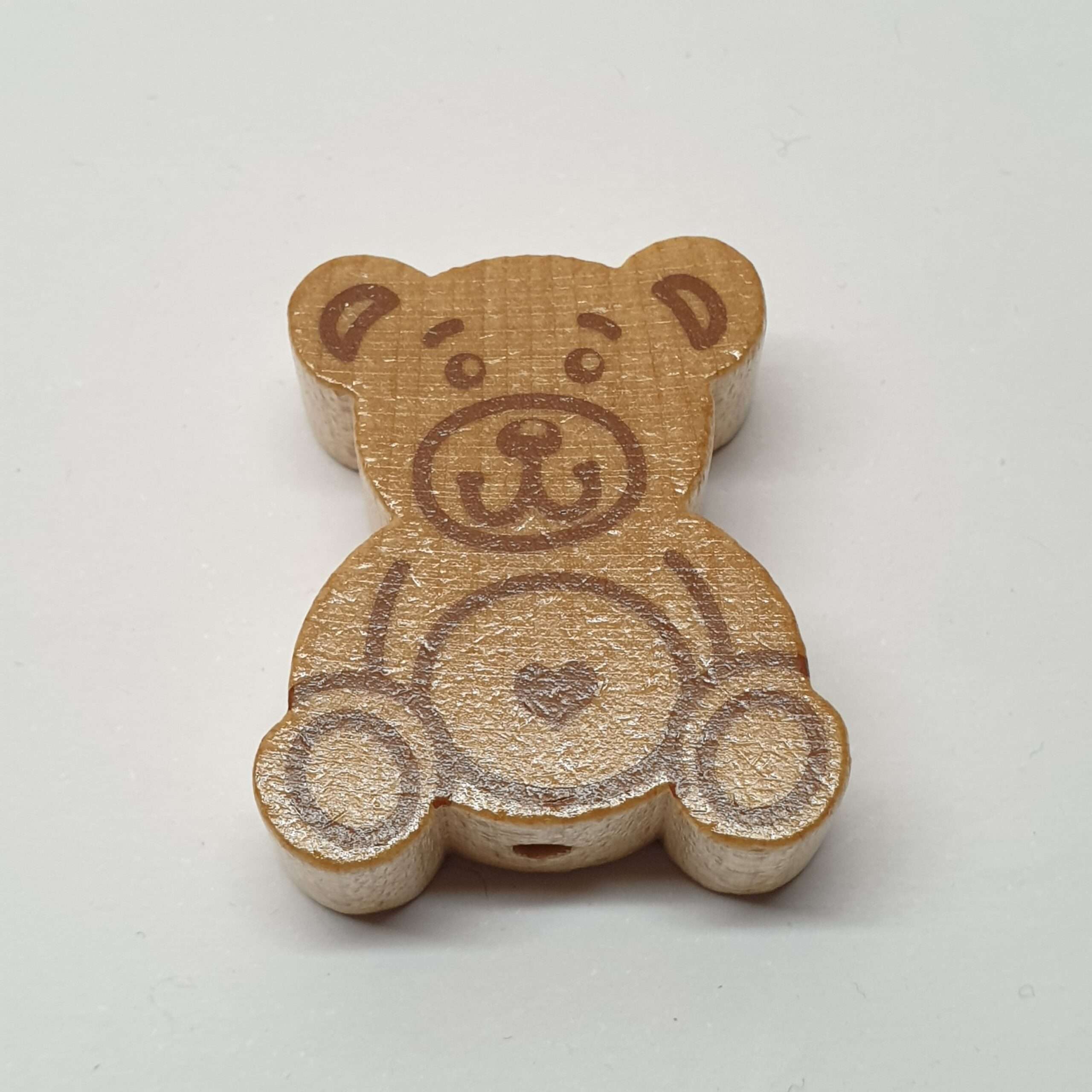 Motivperle Bär Teddybär Bärchen naturfarben braun MP167