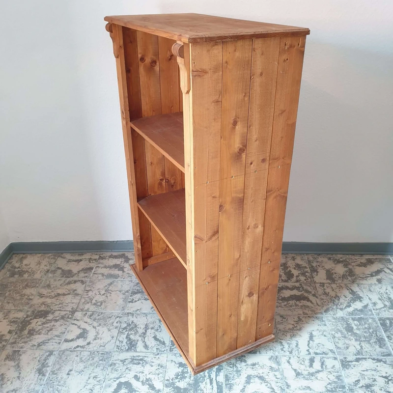 Massivholzschrank mit Einlegeböden Holzschrank Regalschrank rustikal Handarbeit Schrank Nr.1