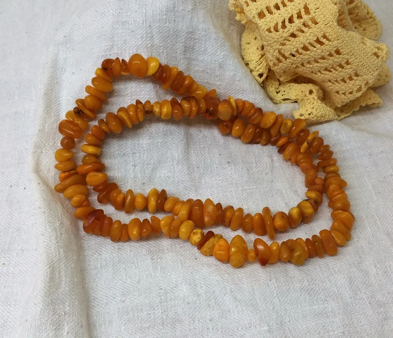 Bernsteinkette ButterScotchAmber 103gr. 88cm EK101