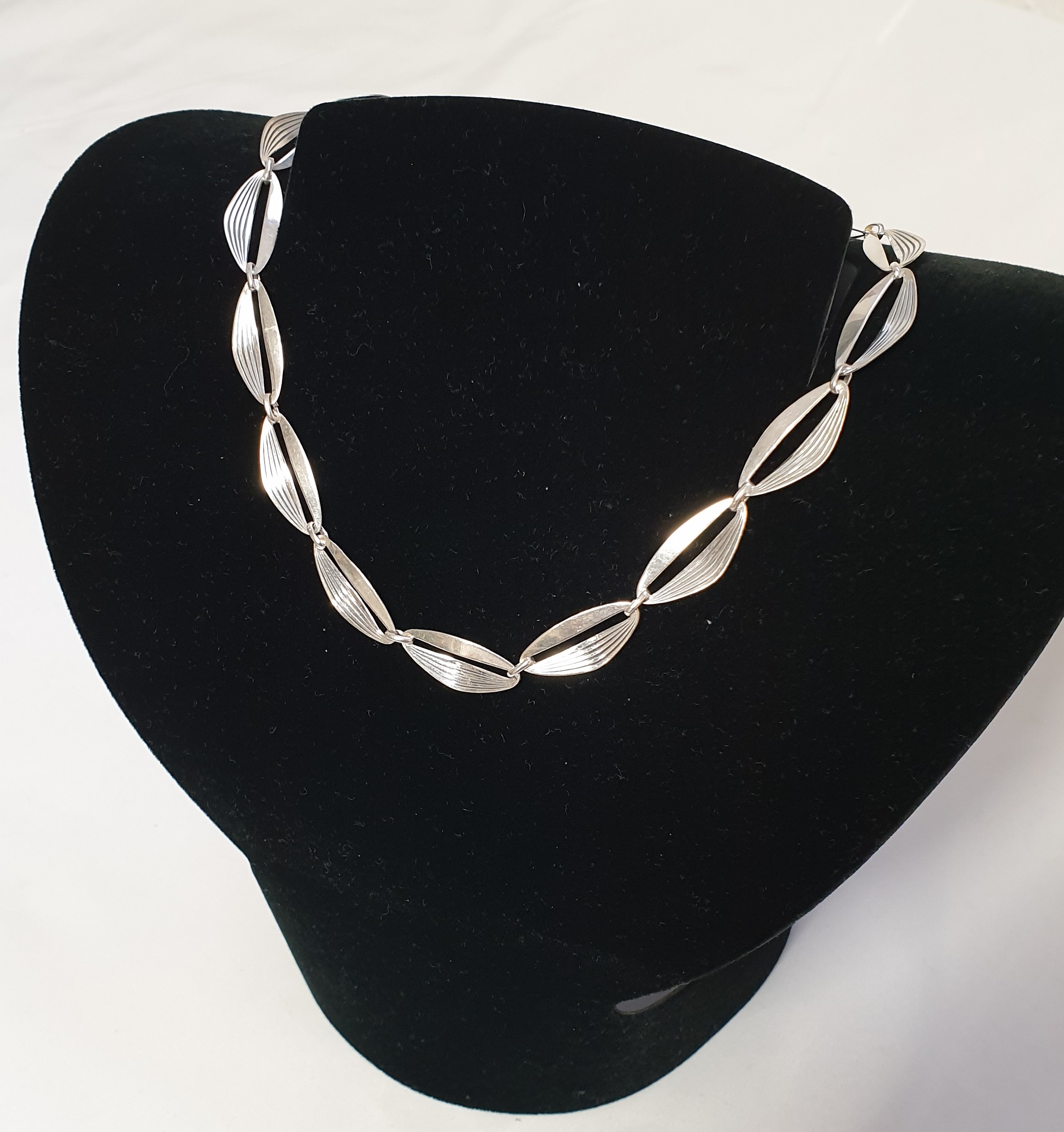 38 - 42 cm Kette Halskette Silber 835 Gliederkette edel Vintage selten rar SK1317