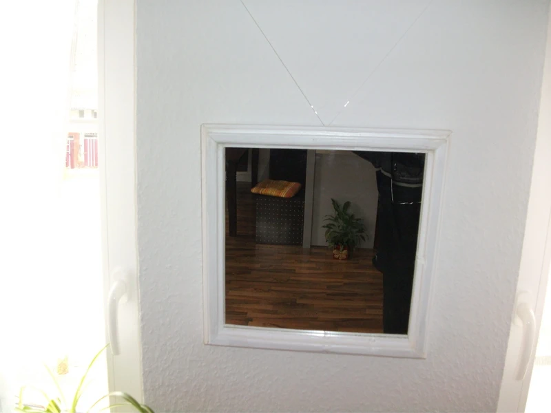 ShabbyChic Wandspiegel in weiß Wohndeko Sp100