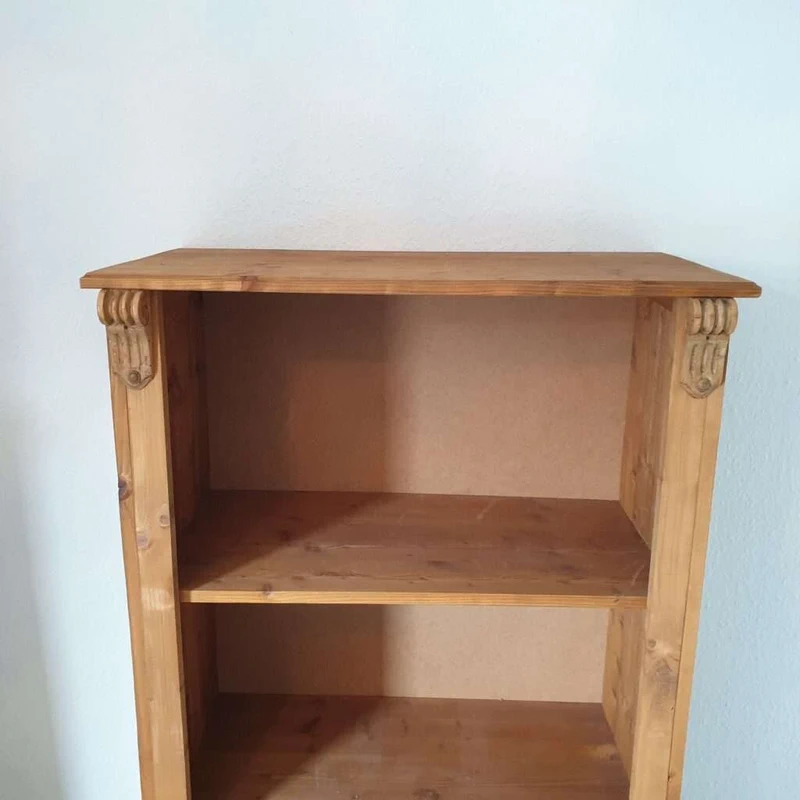 Massivholzschrank mit Einlegeböden Holzschrank Regalschrank rustikal Handarbeit Schrank Nr. 2