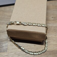18,5 cm Armband Gliederarmband Gold 333 Design Vintage elegant GA151