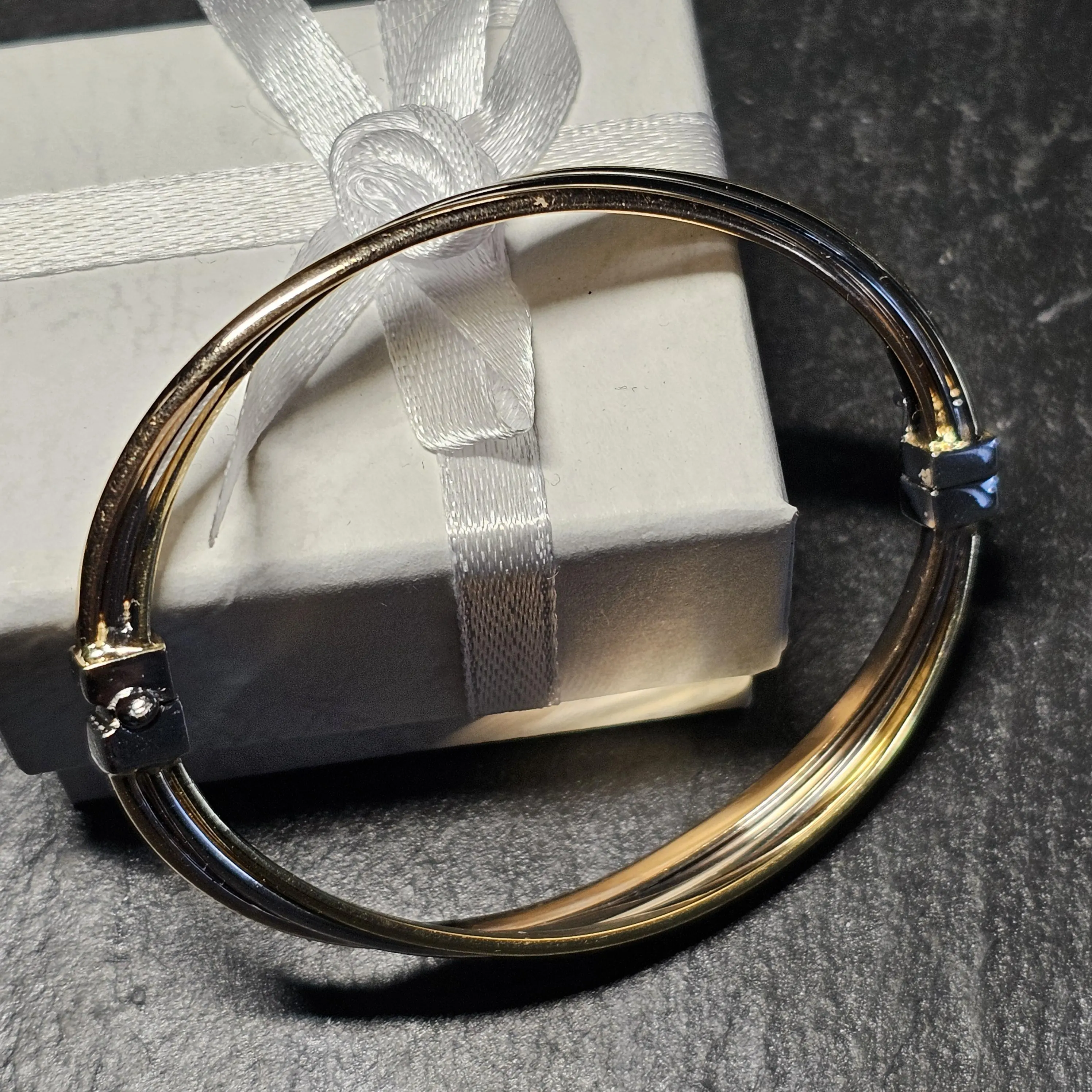 Armschmuck Armreif Armspange Gold 585 tricolor Design Vintage elegant GA183