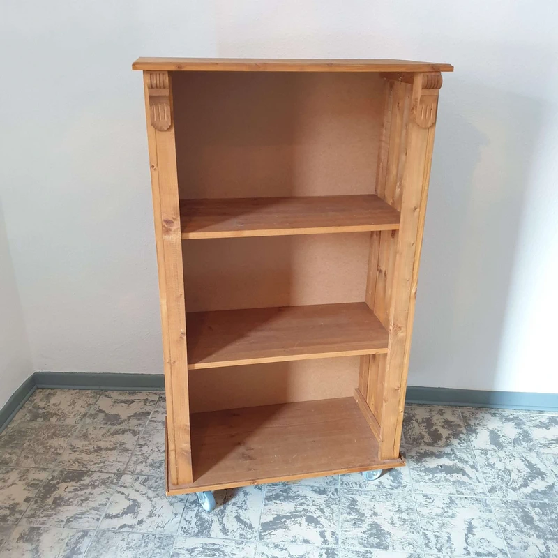 Massivholzschrank mit Einlegeböden Holzschrank Regalschrank rustikal Handarbeit Schrank Nr.1