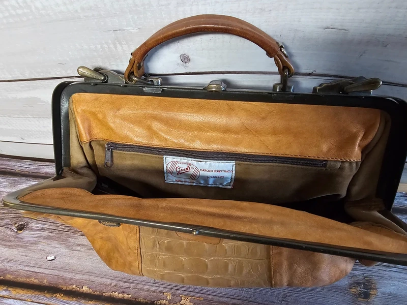 Giudi Made in Italy Vintage Tasche Ledertasche Handtasche