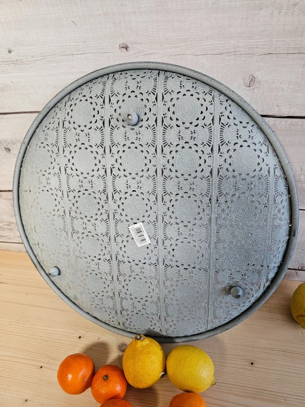 Kerzen Tablett Massiver Metall-Teller 40cm