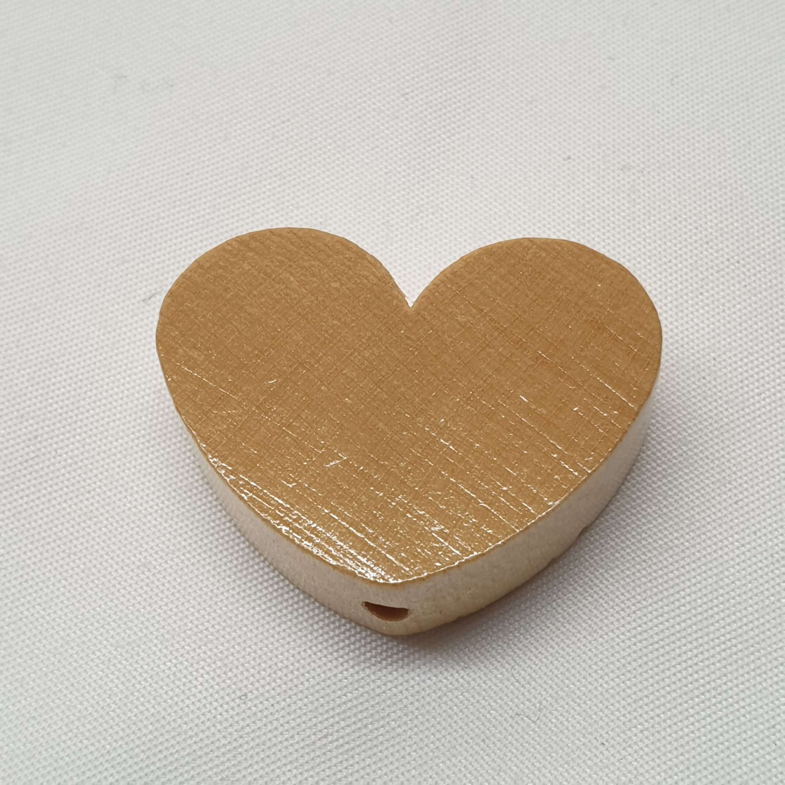 Motivperle Motiv Herz Herz`l Herzchen naturfarben MP266