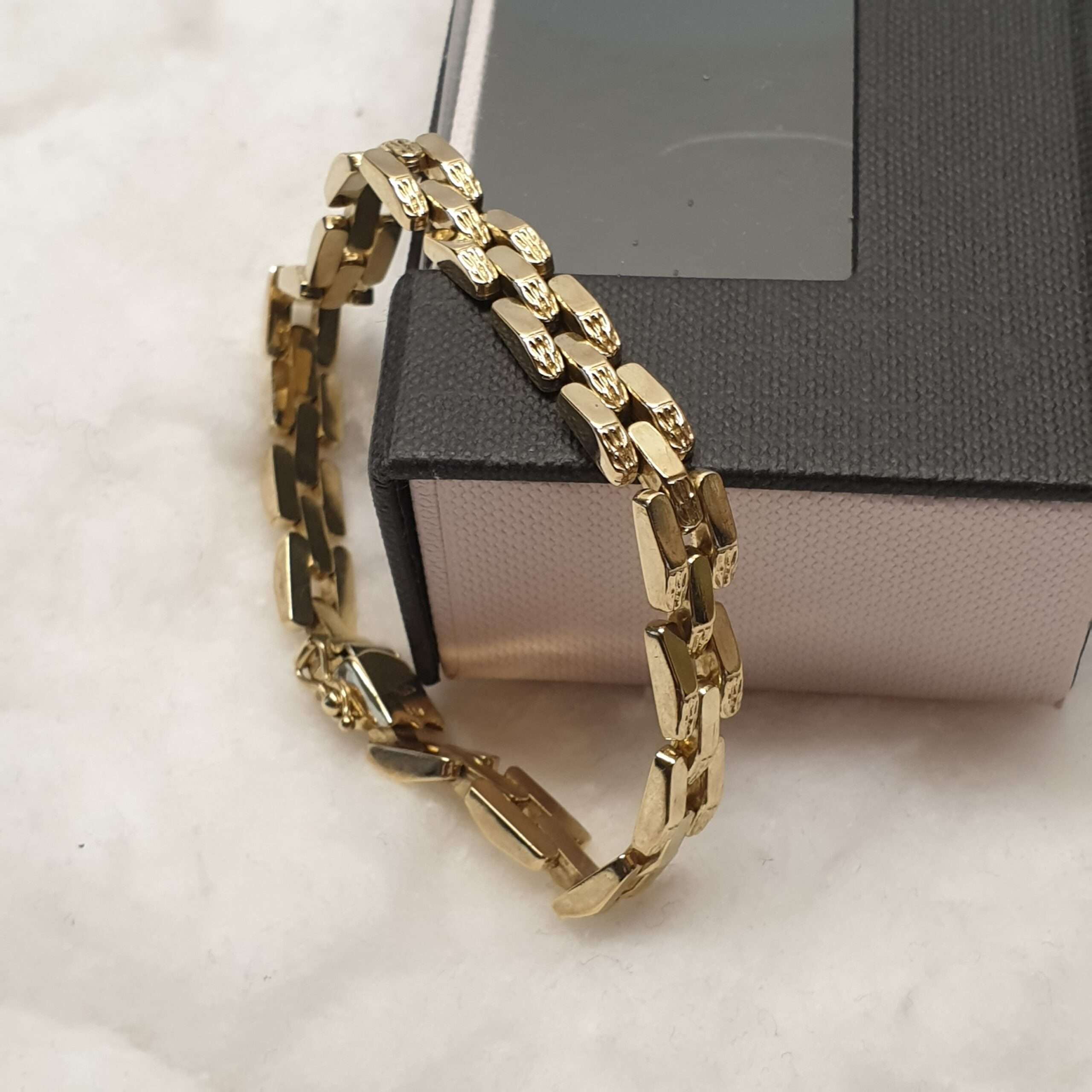 20 cm Armband Gliederarmband Gold 333 edel Vintage GA107