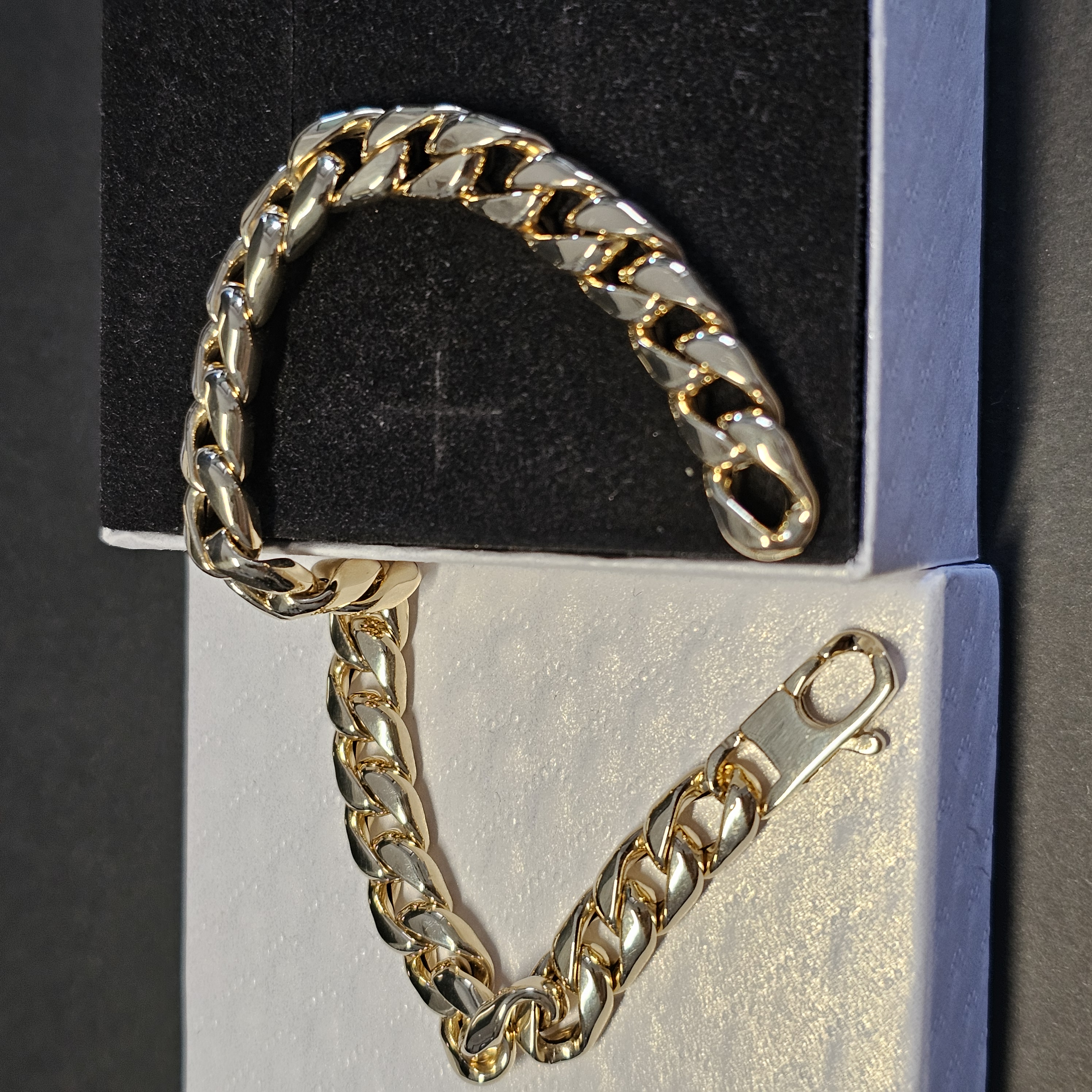 21,5 cm Goldarmband Panzerarmband Armband Gold 585 Vintage elegant GA136