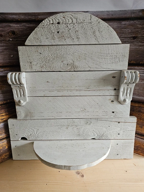 Massives ShabbyChic Wandregal Deko weiß