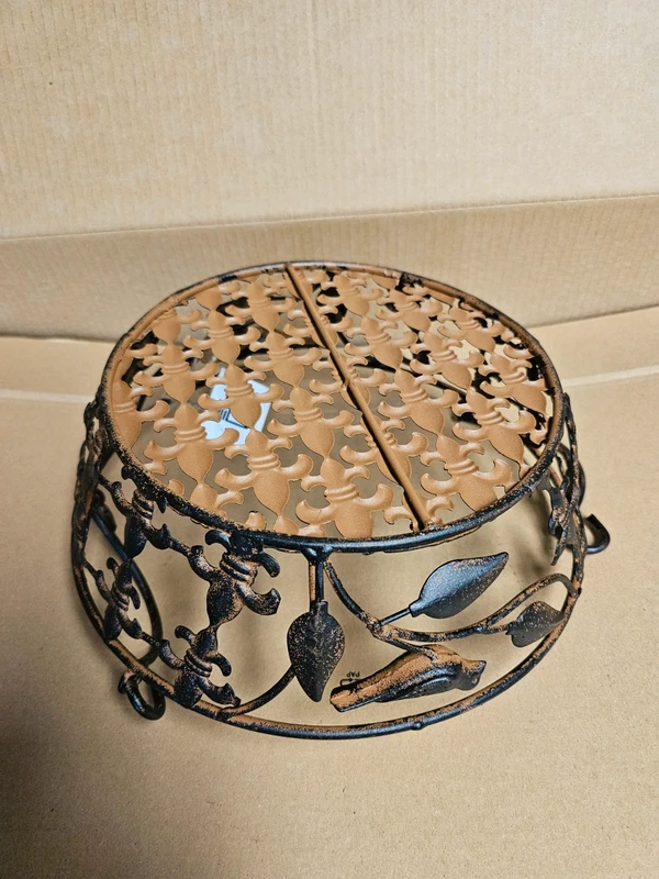 Obstkorb Pflanzkorb Metall Korb "Avis" braun 10 x 27 cm Boltze
