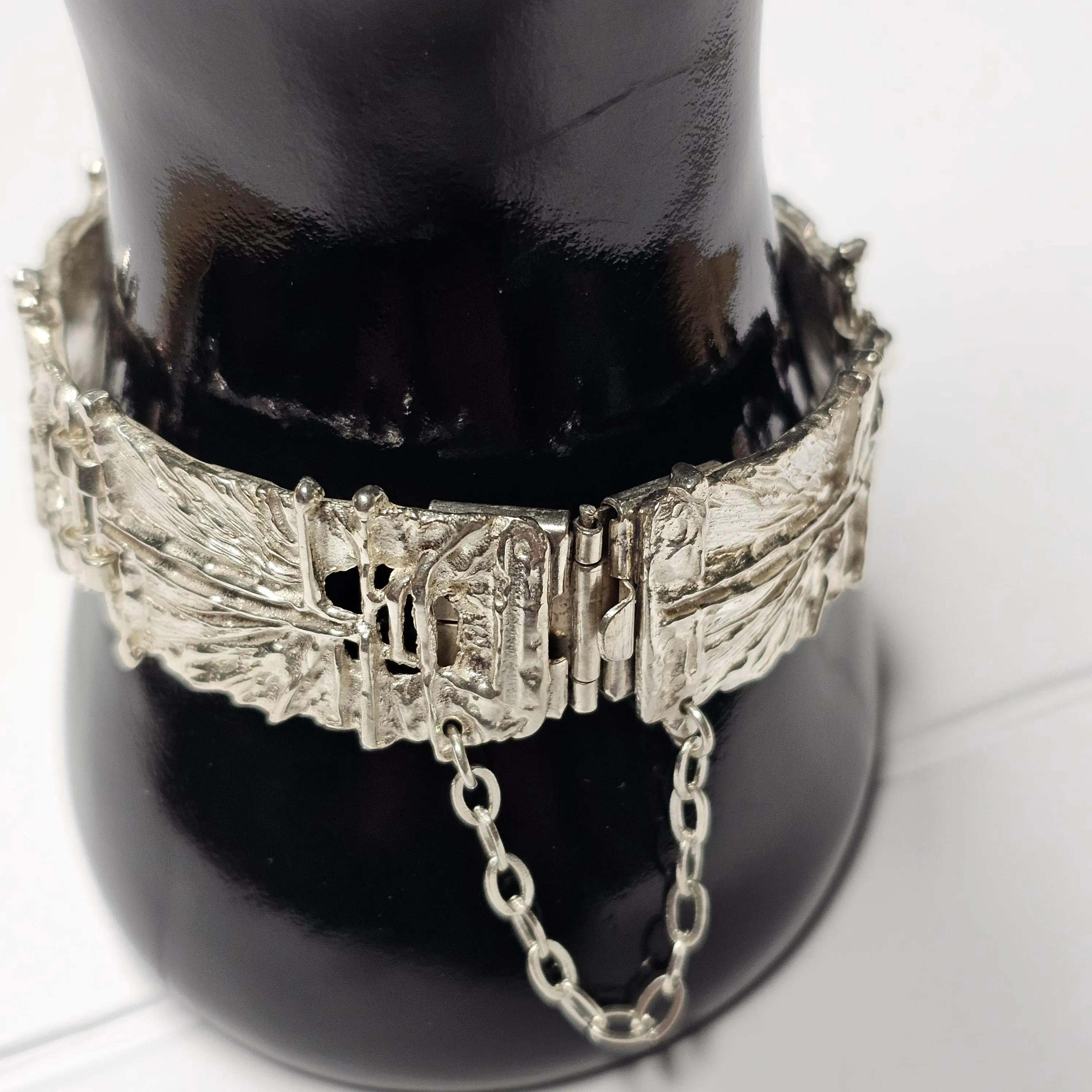 19 cm Nostalgisches Armband Gliederarmband Modernist Silber 835 Design Vintage elegant SA291