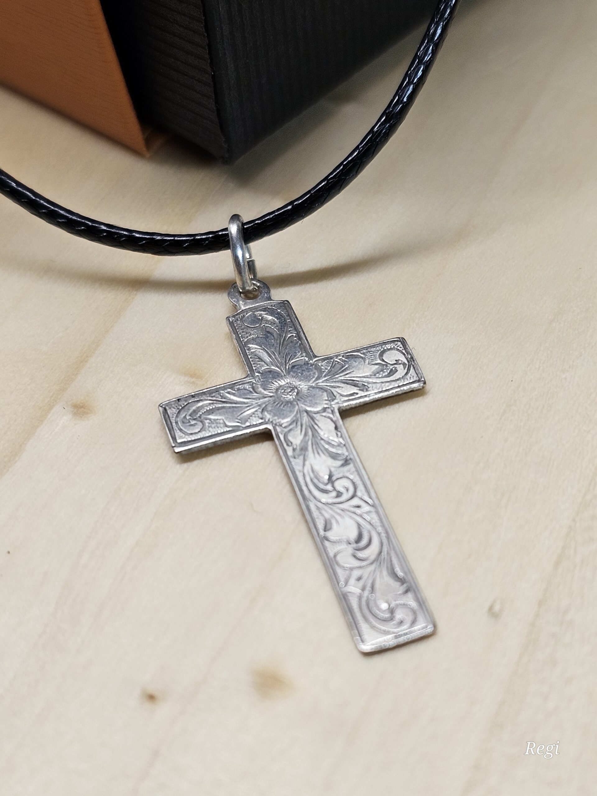 Art Deco Anhänger Kreuzanhänger Silberanhänger Kreuz ohne Kette Silber 800 Shabby Vintage Nostalgie SKA1380