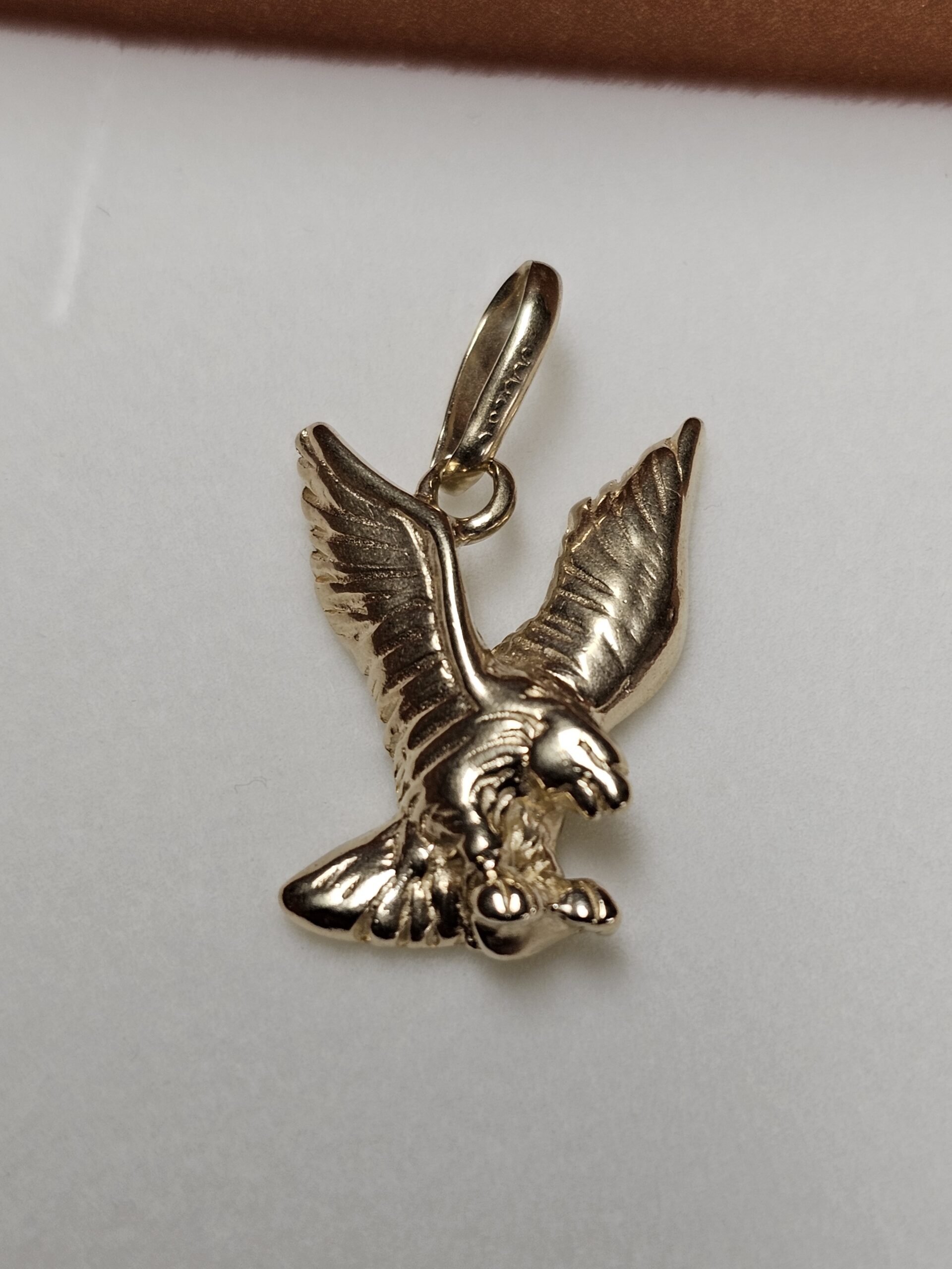 Anhänger Goldanhänger ohne Kette Seeadler Adler Greifvogel Eagle Gold Vintage elegant selten rar GAN115