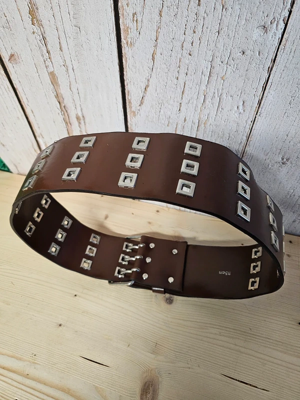 Brauner Ledergürtel 85·