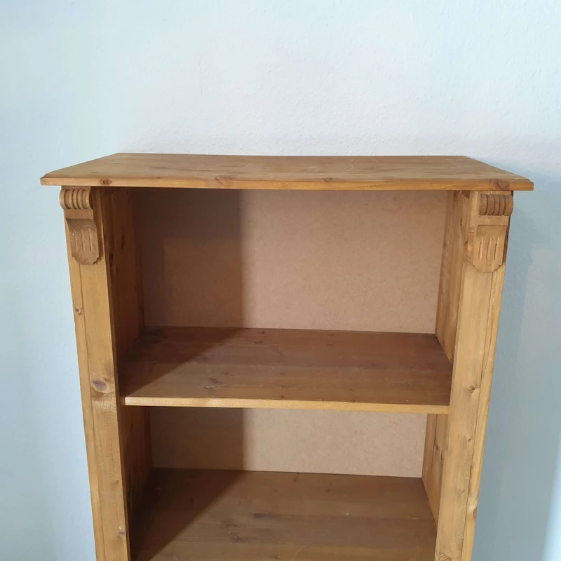 Massivholzschrank mit Einlegeböden Holzschrank Regalschrank rustikal Handarbeit Schrank Nr.1