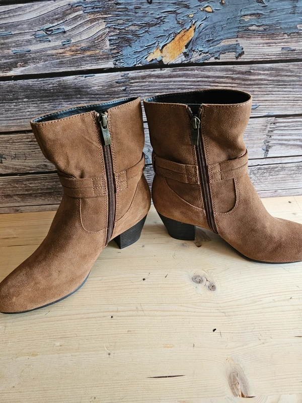 Stiefeletten Stiefel Absatz Braun Cognac 37 ·5th Avenue