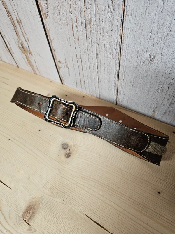 Ledergürtel Trachtengürtel "Herzerl", Taillengürtel 70·