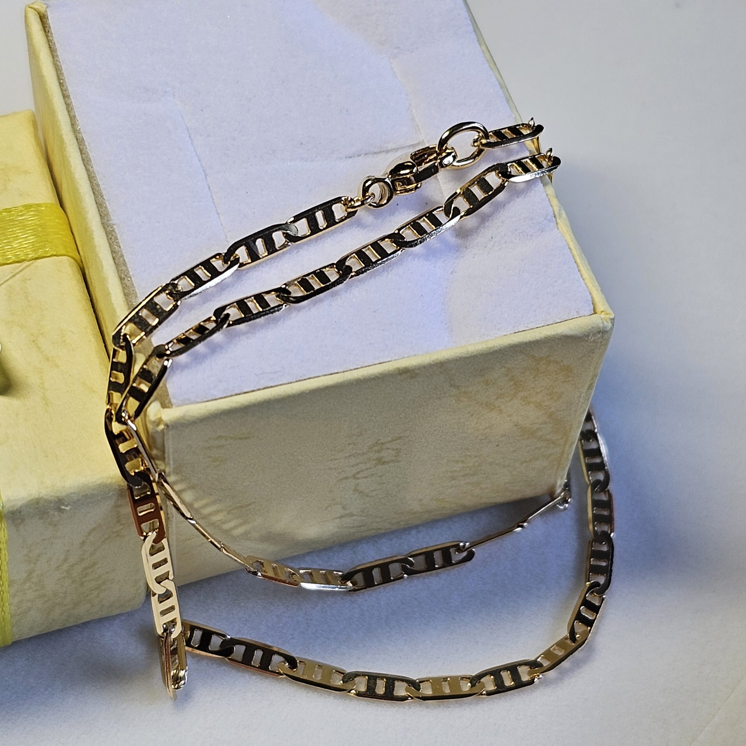 42 cm Nostalgische Halskette Kette Gliederkette Gold 333 Vintage Eleganz GK113