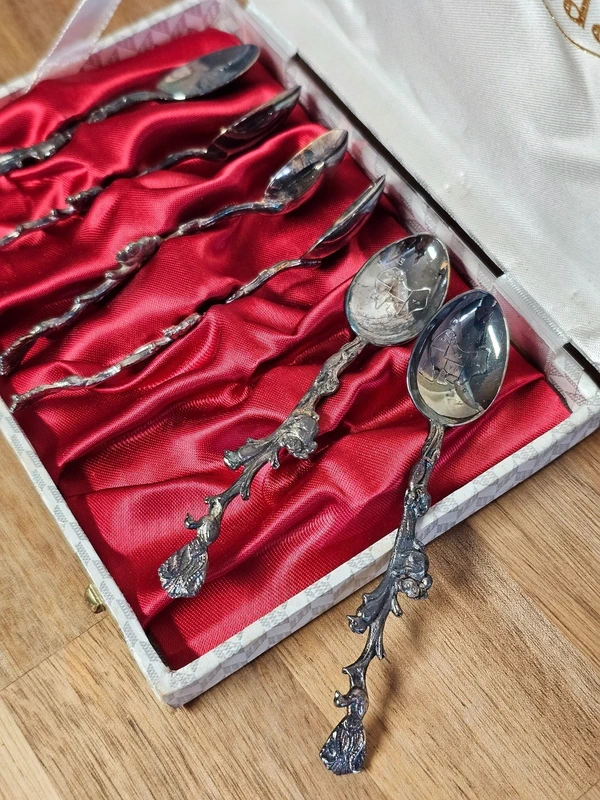 Vintage australische Lega Teelöffel 6er Set EPNS A1