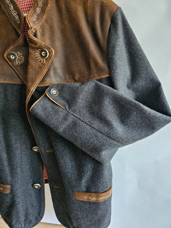 Country Maddox Trachtenjacke Echtleder Gr. 52 XL