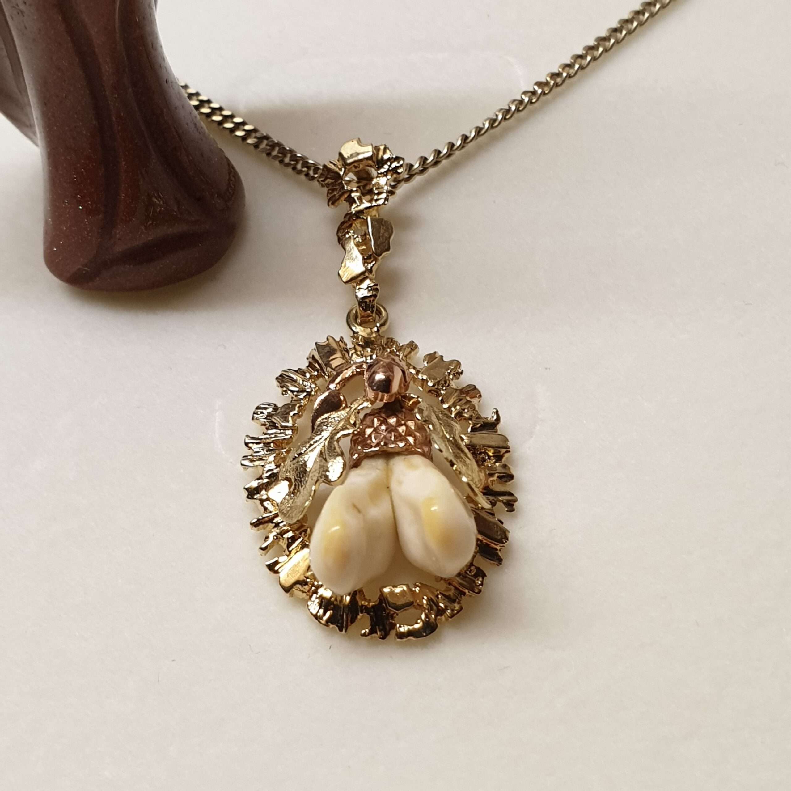 Anhänger Goldanhänger Trachtenschmuck Tracht Grandeln Charivari Gold 585 Vintage elegant GAN129