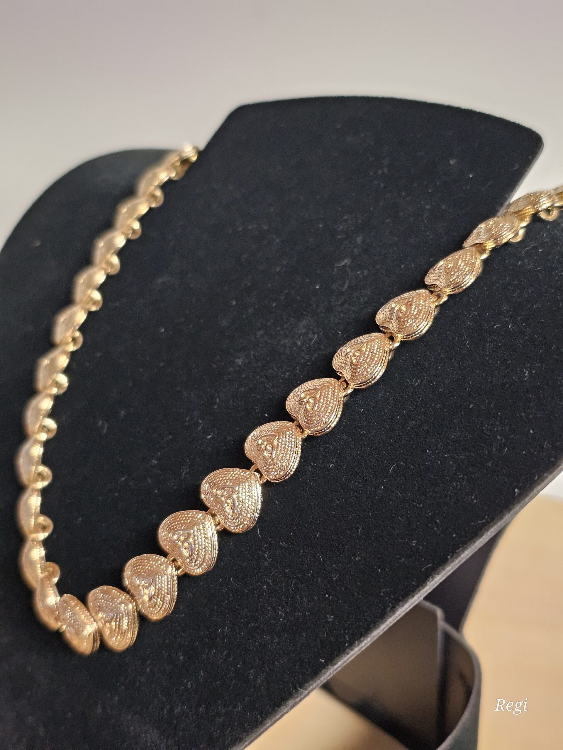 44 cm Nostalgische Halskette Kette Gliederkette vergoldet Shabby Vintage elegant MK101