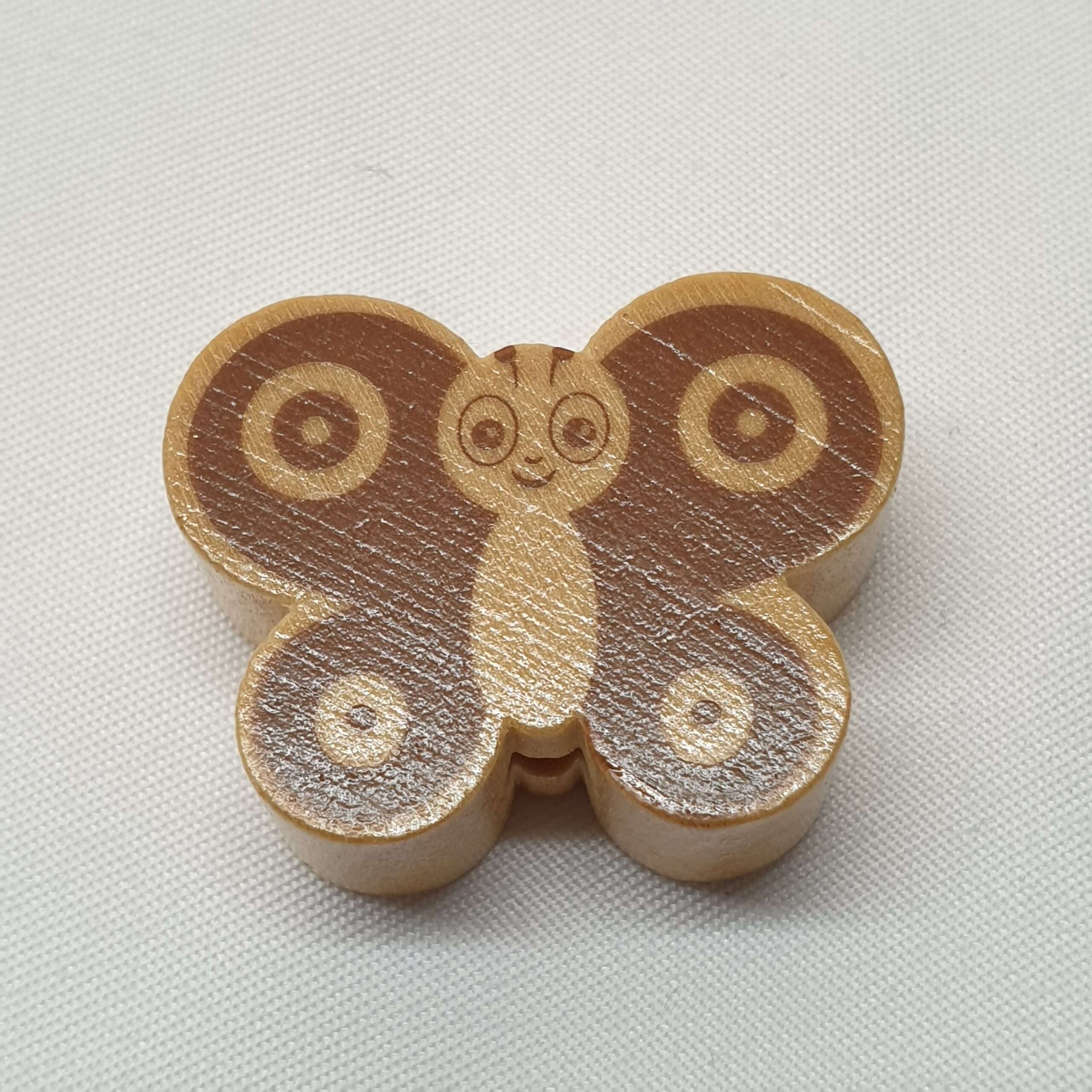 Motivperle Perle Motiv Schmetterling braun hellbraun MP247