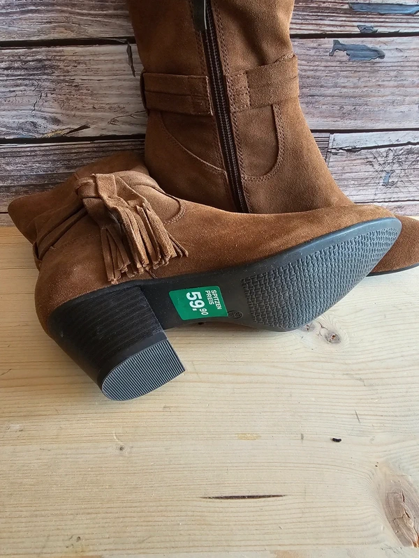 Stiefeletten Stiefel Absatz Braun Cognac 37 ·5th Avenue