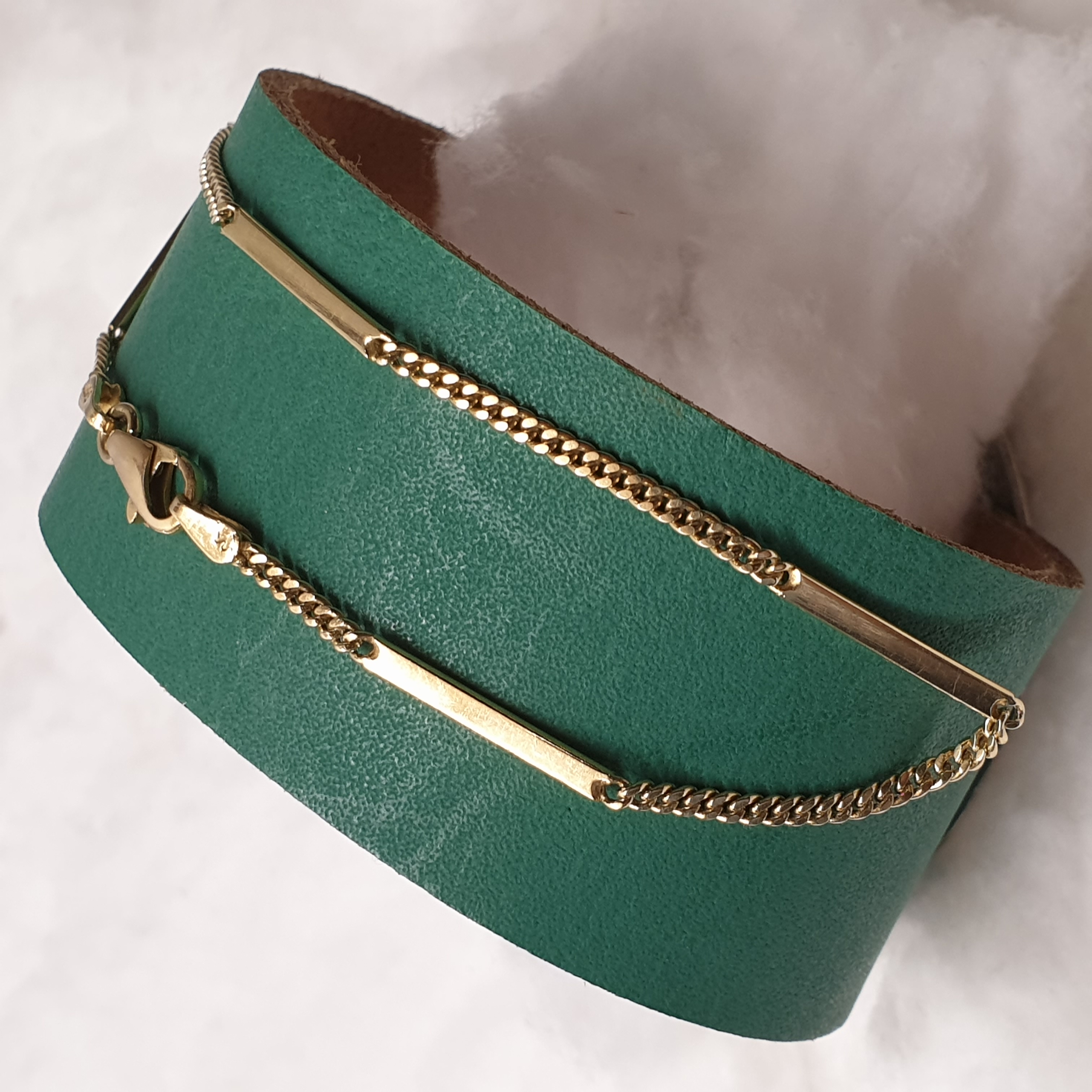 20 cm Goldarmband Armband Gliederarmband Gold 14 Karat 585 Vintage Design edel selten rar GA113
