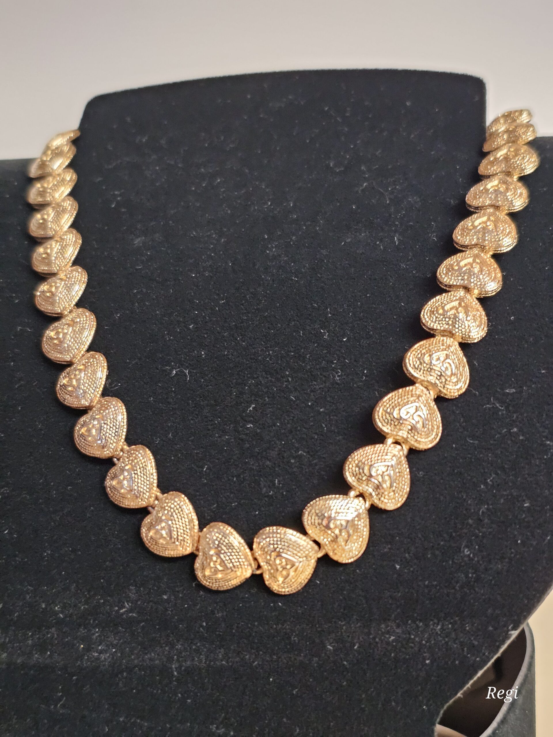 44 cm Nostalgische Halskette Kette Gliederkette vergoldet Shabby Vintage elegant MK101