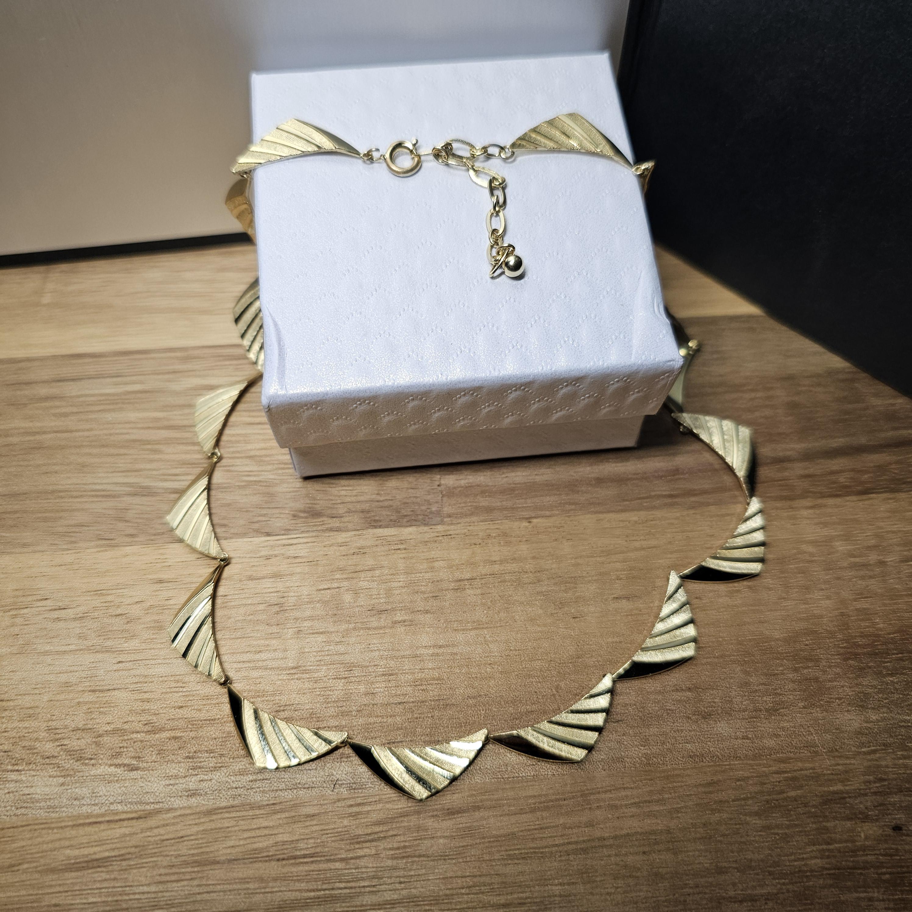 40,5 - 46 cm Nostalgische Halskette Kette Collier Doublé vergoldet Shabby Vintage Design elegant MK113