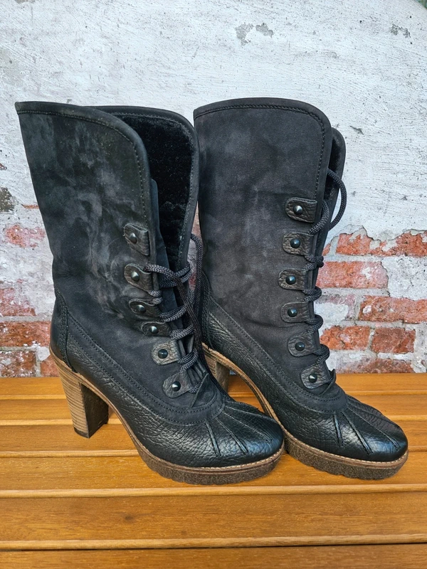 Kennel & Schmenger Schwarze Stiefeletten Damenschuhe Stiefel Leder K & S 38