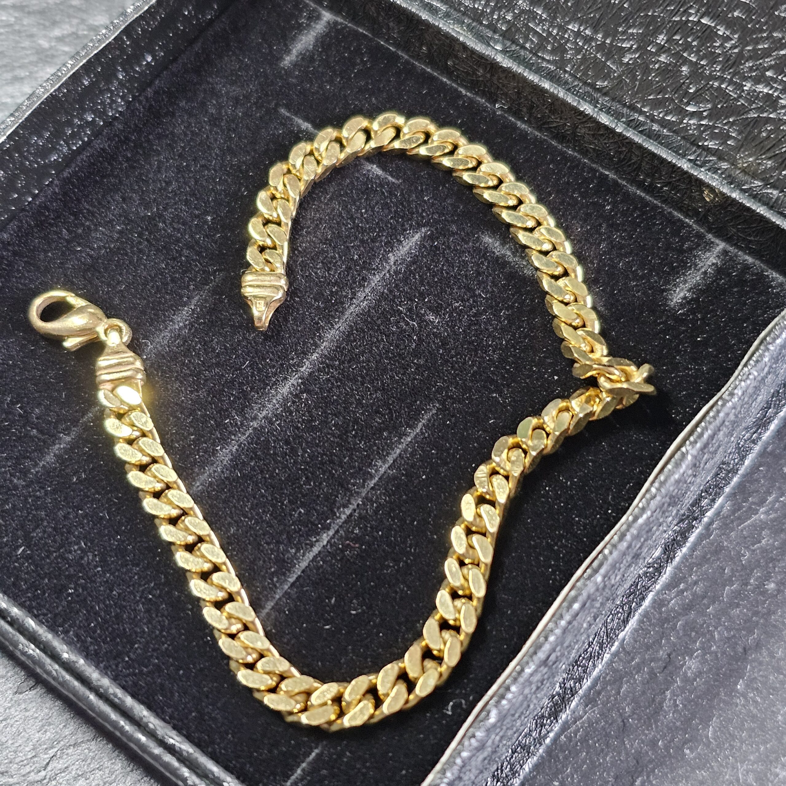 21 cm Goldarmband Panzerarmband Armband Gold 333 Vintage elegant GA140