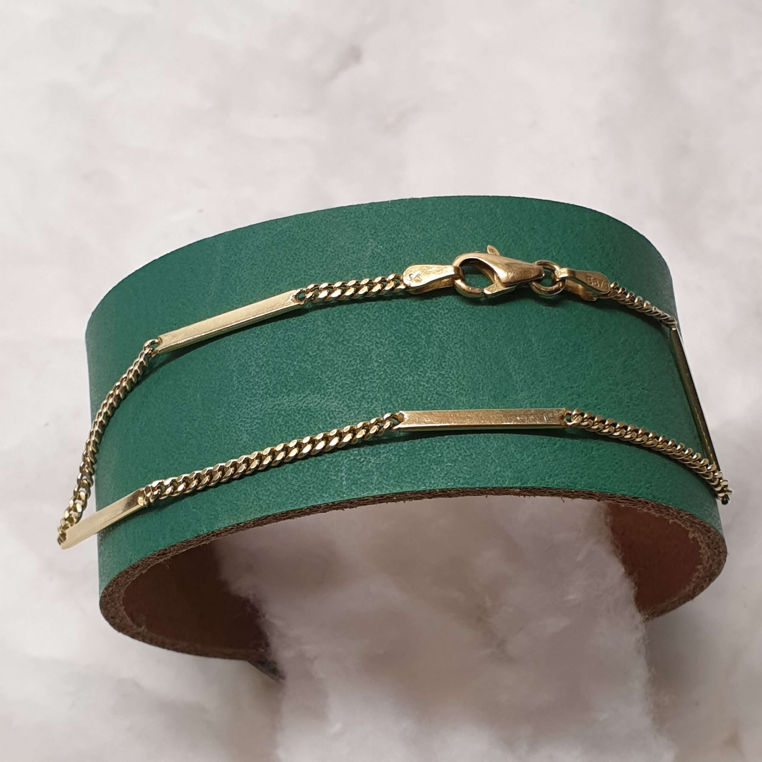 20 cm Goldarmband Armband Gliederarmband Gold 14 Karat 585 Vintage Design edel selten rar GA113