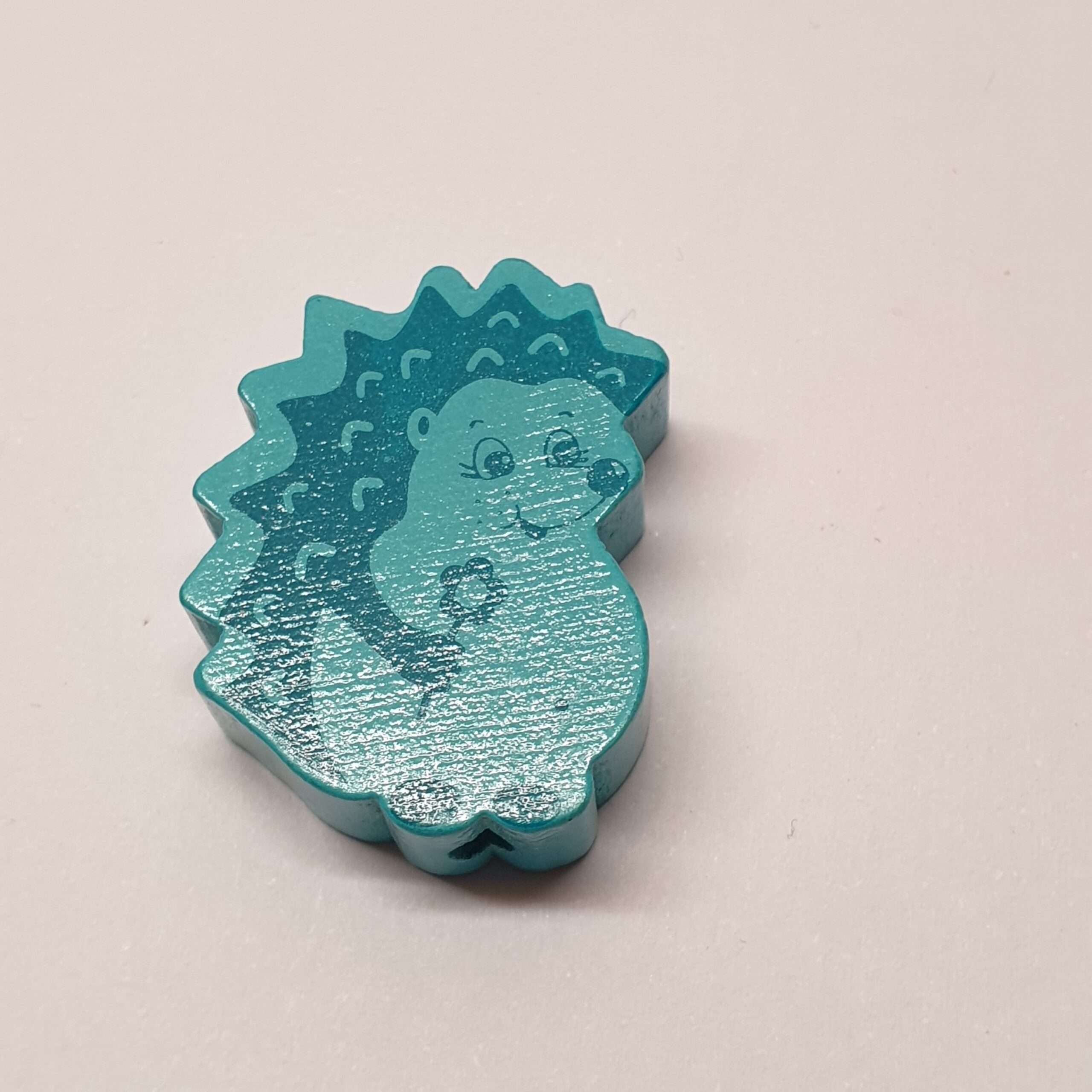 Motivperle Motiv Perle Igel blau türkis MP186