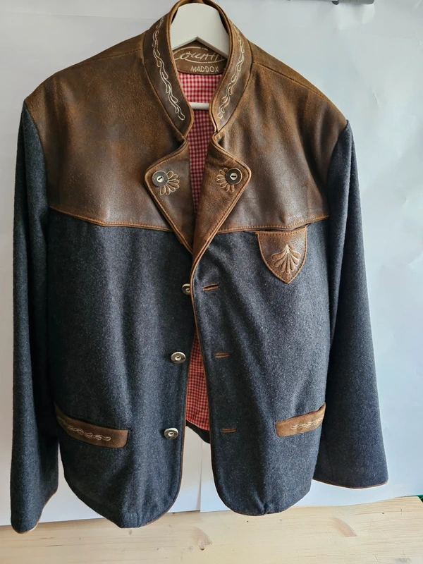 Country Maddox Trachtenjacke Echtleder Gr. 52 XL