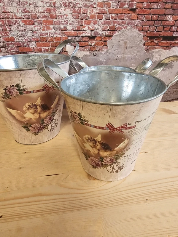 Deko Pflanztöpfe 3er Set - Garden Flora Botany Pflanzgefäße