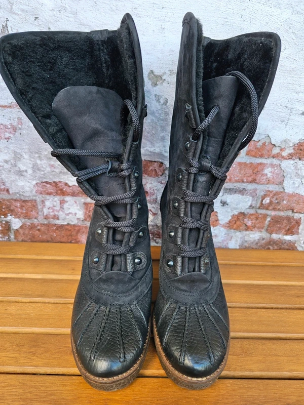 Kennel & Schmenger Schwarze Stiefeletten Damenschuhe Stiefel Leder K & S 38