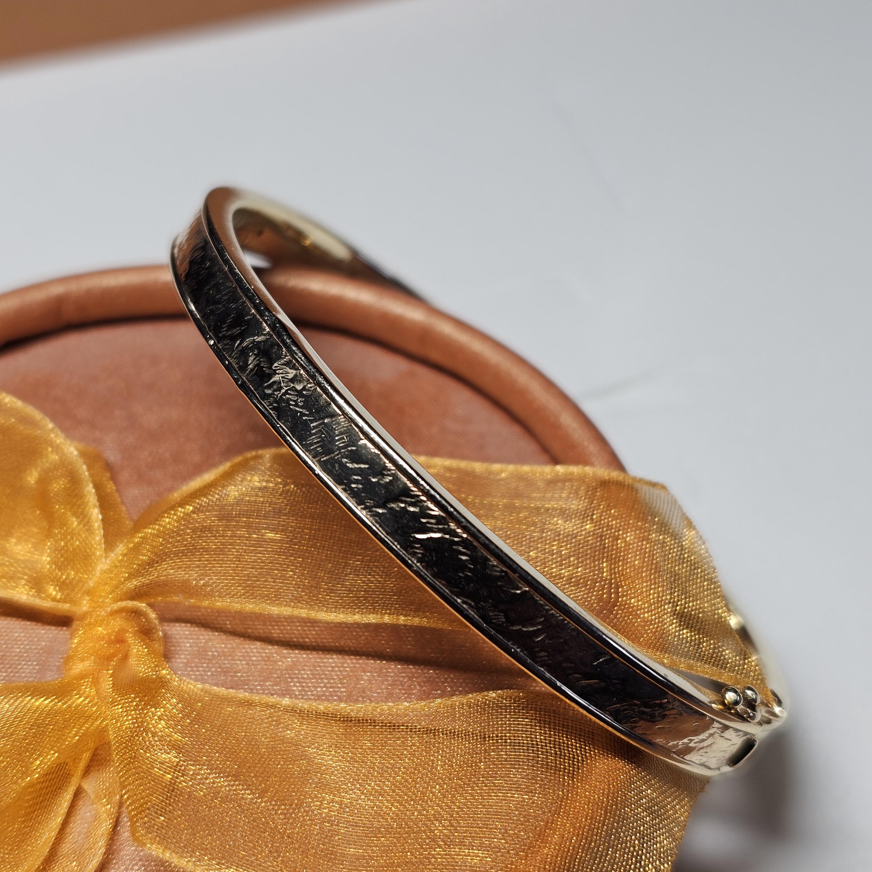 Nostalgischer Armreif Armspange Gold 375 Vintage Design elegant GA116