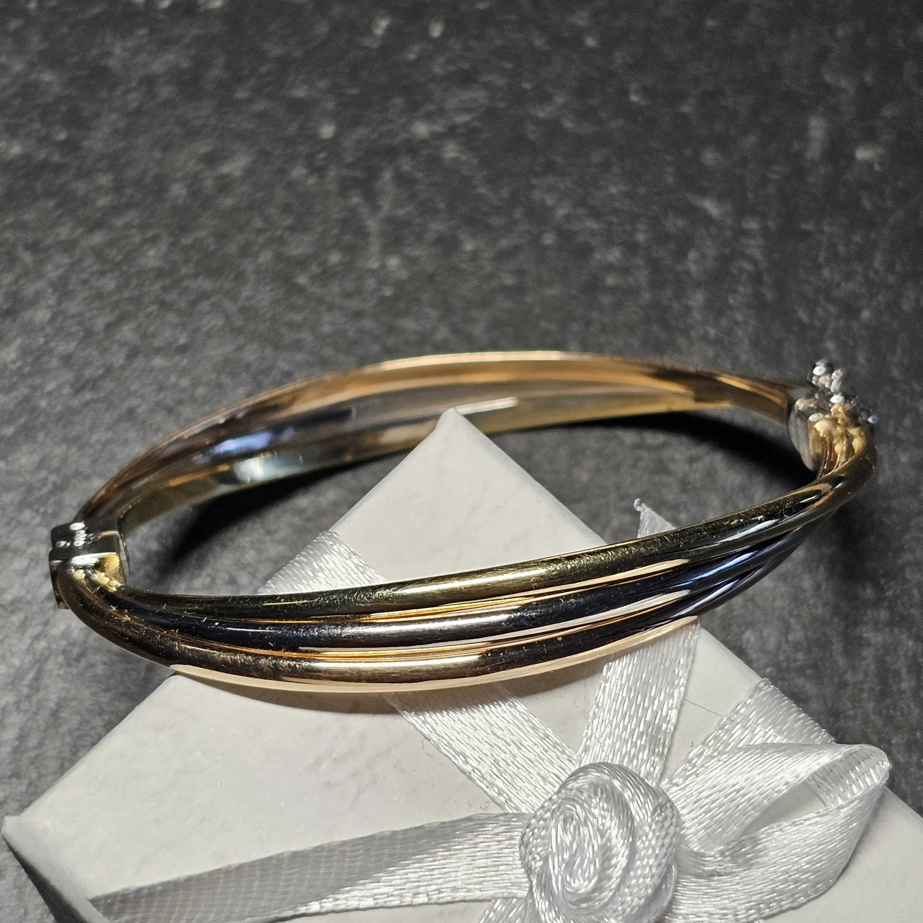 Armschmuck Armreif Armspange Gold 585 tricolor Design Vintage elegant GA183