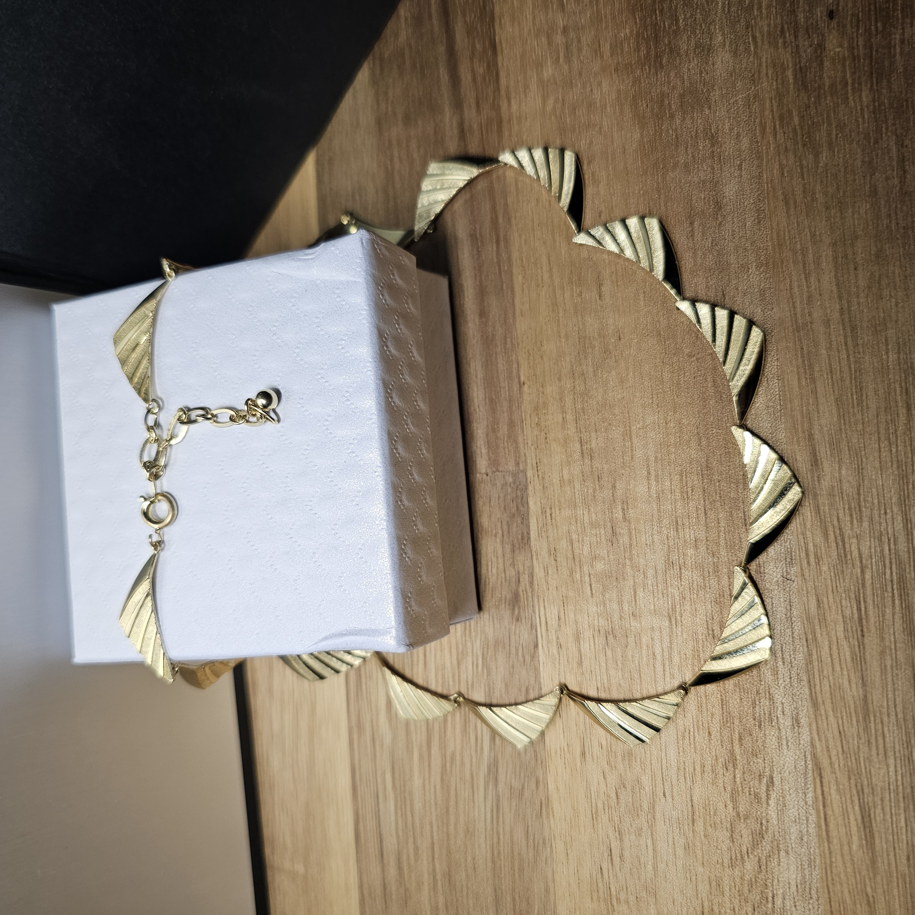 40,5 - 46 cm Nostalgische Halskette Kette Collier Doublé vergoldet Shabby Vintage Design elegant MK113