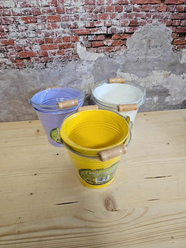 6 St. 2 Gartentöpfe Töpfe Pflanzgefäße Vintage