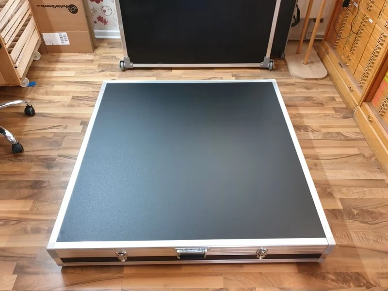 1 St. Flightcase Easy Transportkoffer für rechteckige Aluminiumtheke