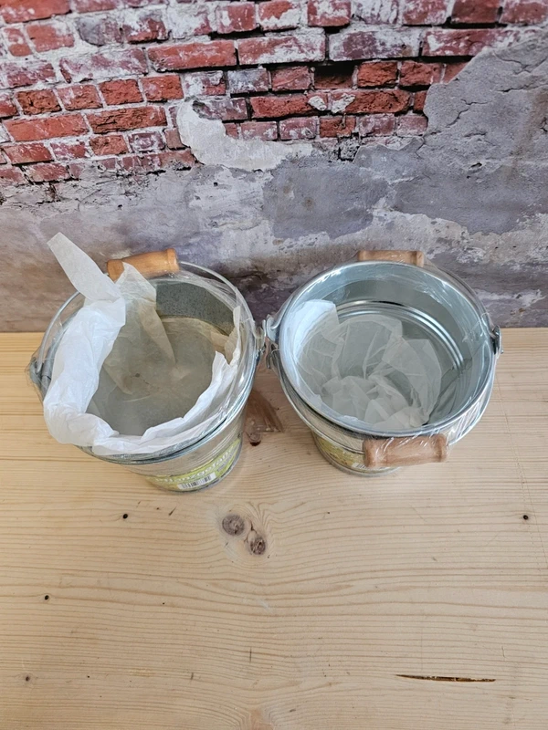 4 St. Pflanzgefäße aus Metall Blumentopf Behältnis