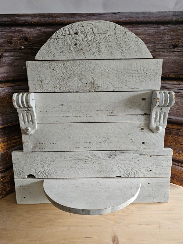 Massives ShabbyChic Wandregal Deko weiß