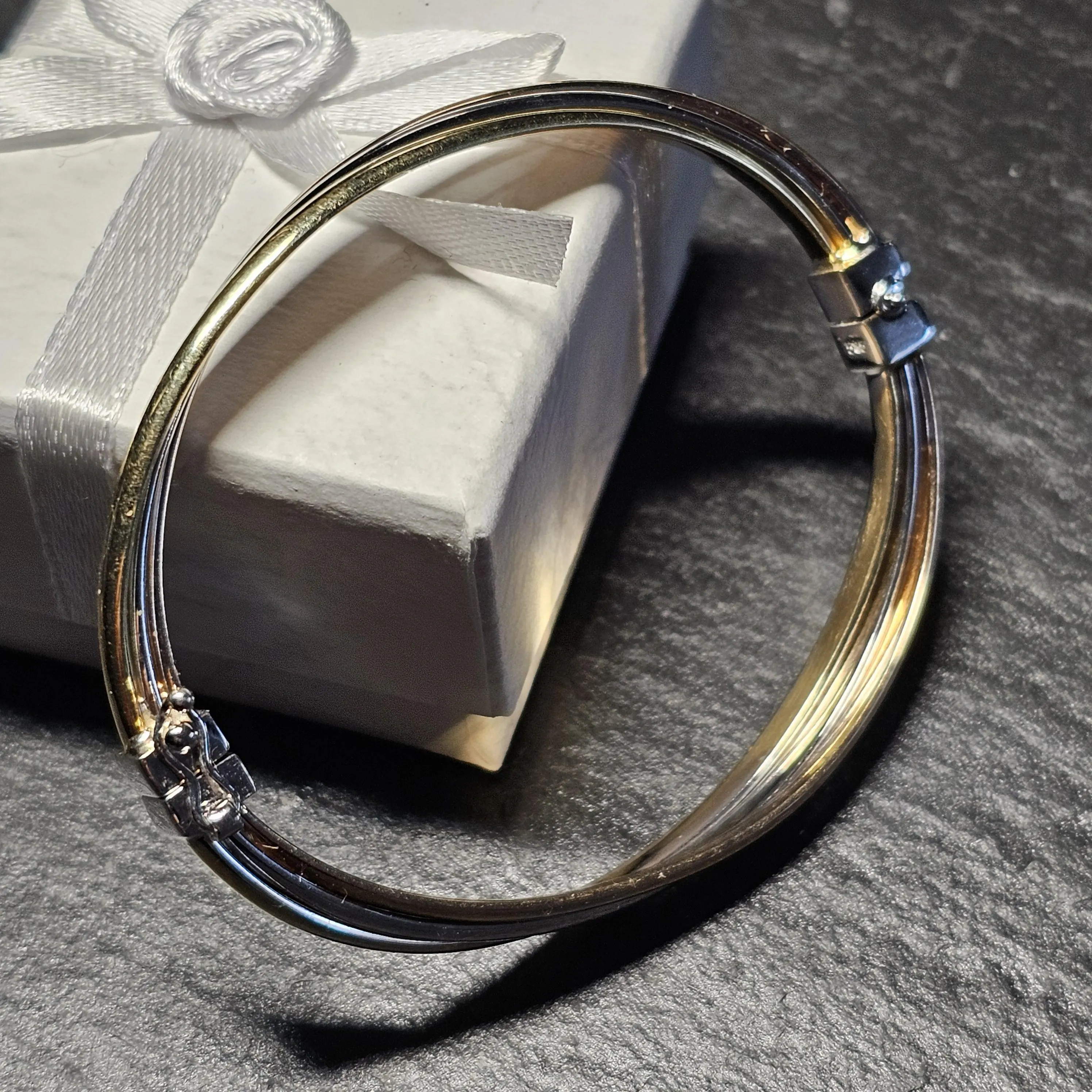 Armschmuck Armreif Armspange Gold 585 tricolor Design Vintage elegant GA183